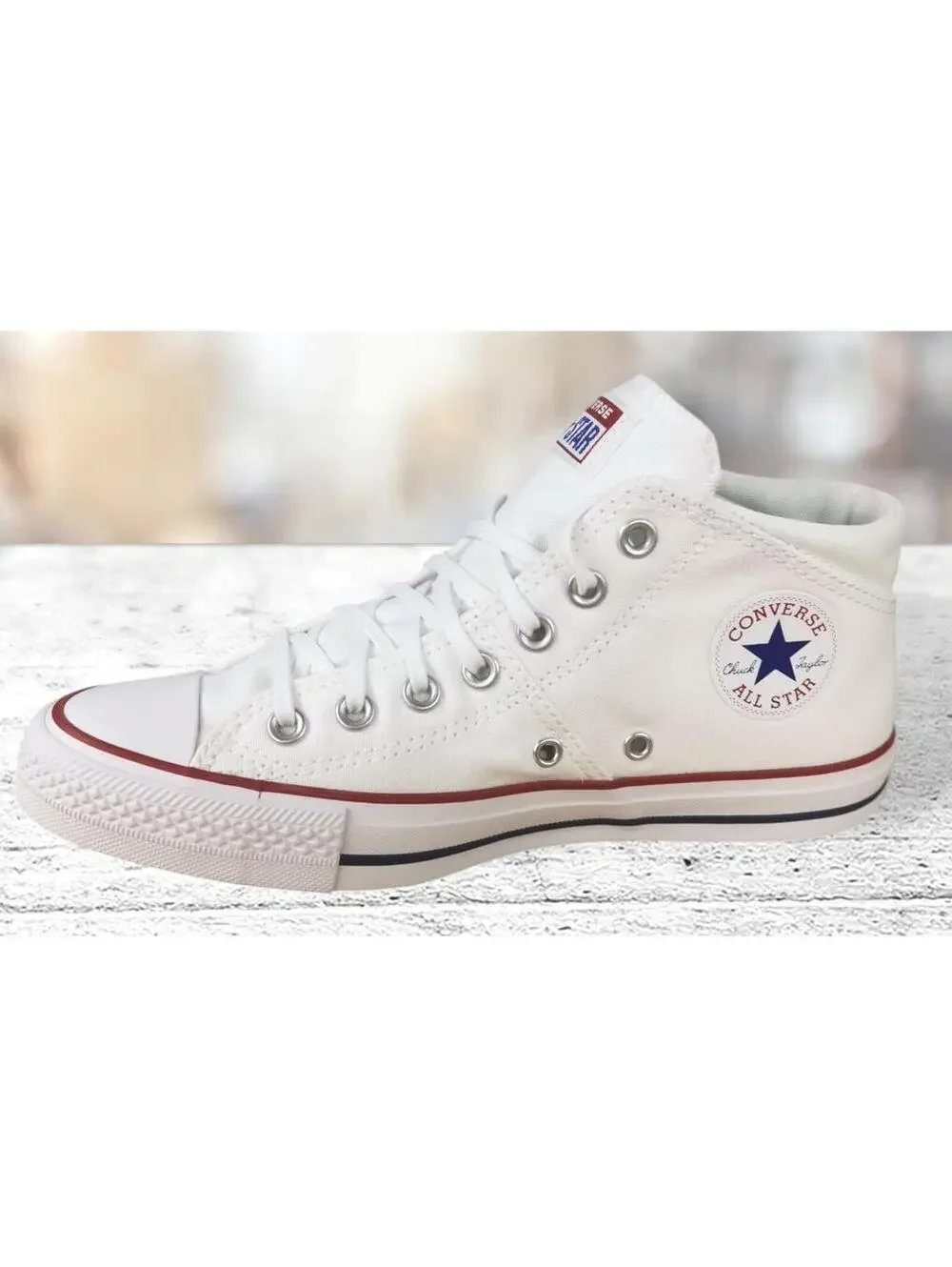 Converse All Star CTAS Madison Mid White Womens Athletic Sneaker Size 7 New